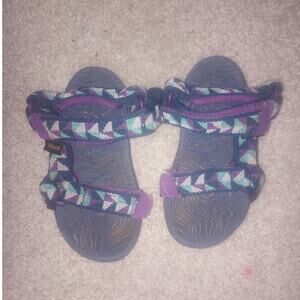 Infant Teva Sandals 4 Sport Lightweight Adjustable Purple/Blue